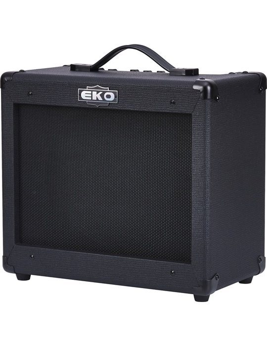 AMPLIFICADOR GUITARRA EKO COMBO BS25 BLACK STEALTH REVERB 1 x 10" - 25W 