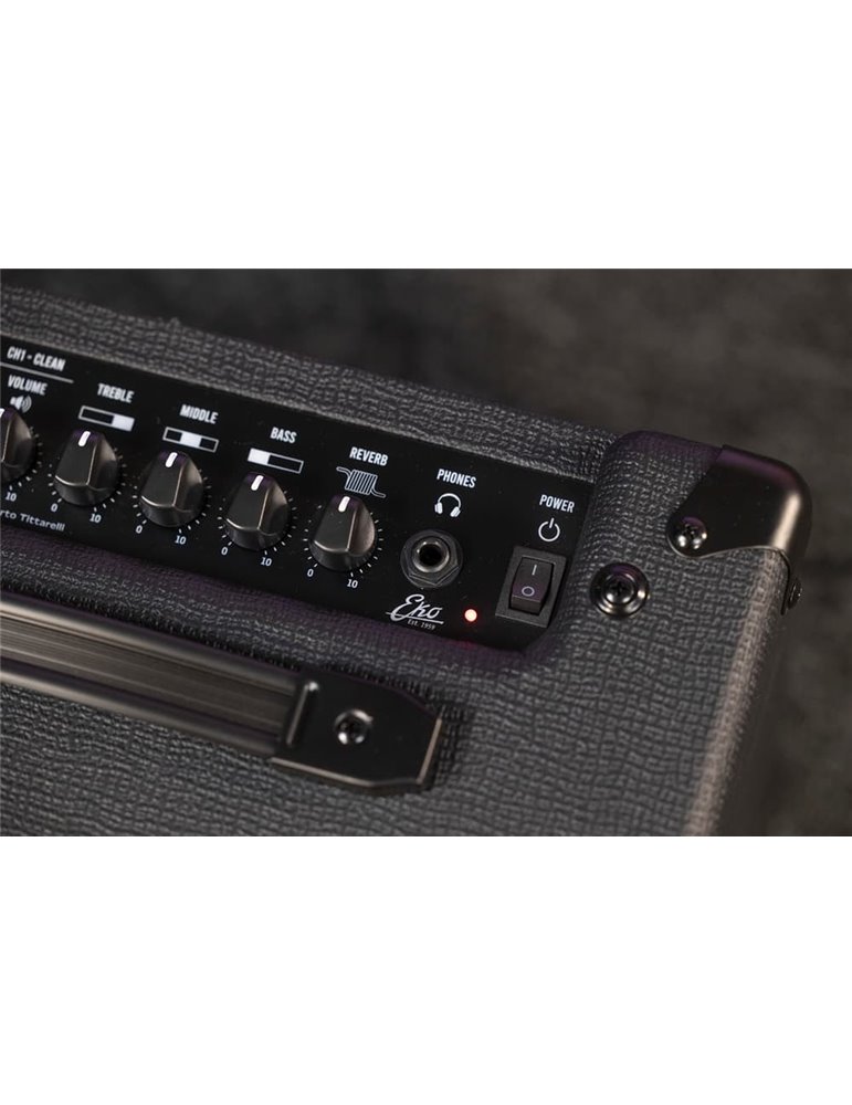 AMPLIFICADOR GUITARRA EKO COMBO BS35 BLACK STEALTH REVERB 1 x 12" - 35W 