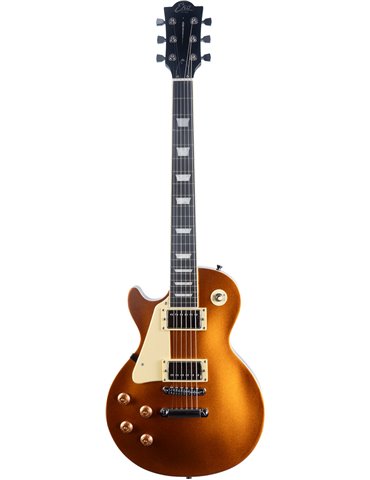 Guitarra eléctrica Eko Starter LS300 tipo LP - Dorada (zurdos) 2