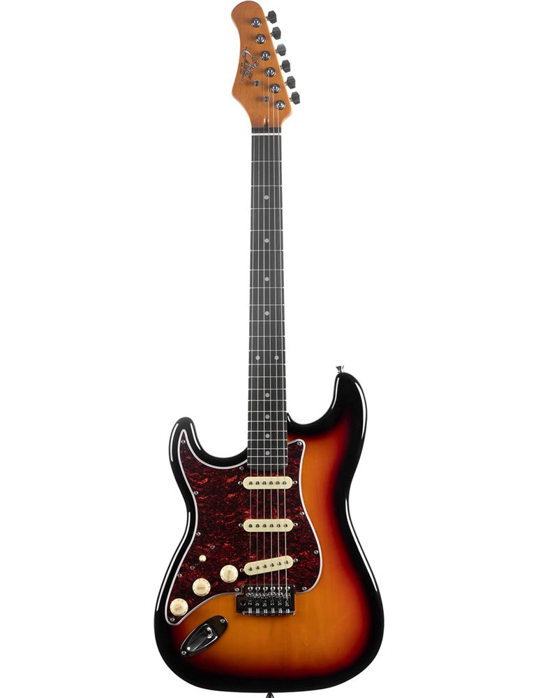 Guitarra eléctrica Eko Starter ST300 tipo Strat - Sunburst (zurdos)