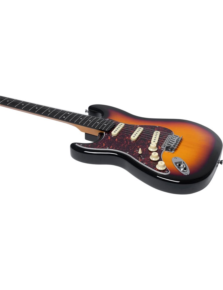 Guitarra eléctrica Eko Starter ST300 tipo Strat - Sunburst (zurdos)