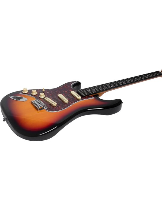 Guitarra eléctrica Eko Starter ST300 tipo Strat - Sunburst (zurdos)