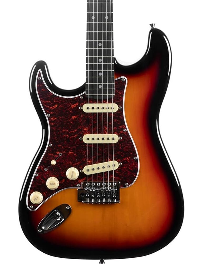 Guitarra eléctrica Eko Starter ST300 tipo Strat - Sunburst (zurdos)