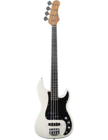 Bajo eléctrico Eko Starter PJ400 tipo Precision Blanco Vintage 2