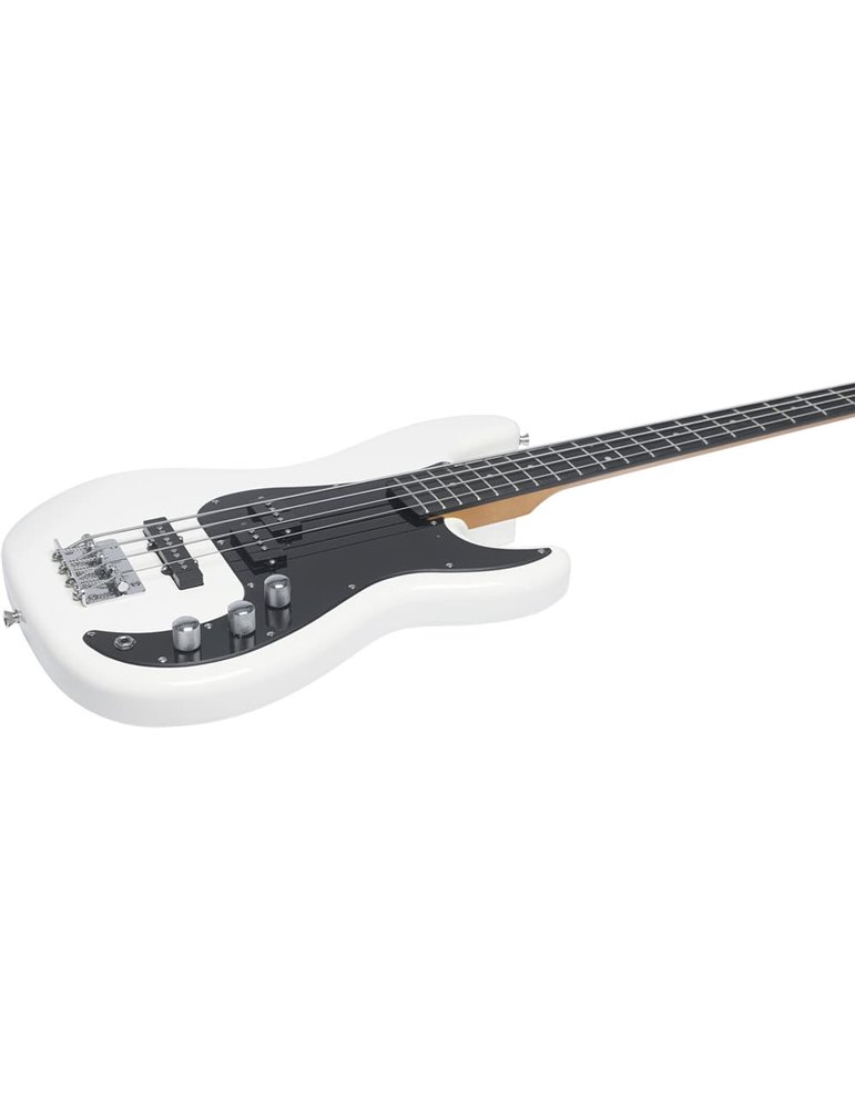 Bajo eléctrico Eko Starter PJ400 tipo Precision Blanco Vintage