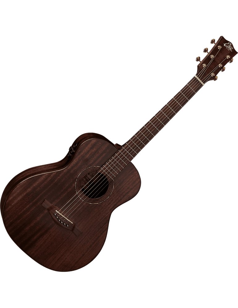 GUITARRA ACÚSTICA TRAVEL MARCOPOLO  A/E - Caoba (con funda)