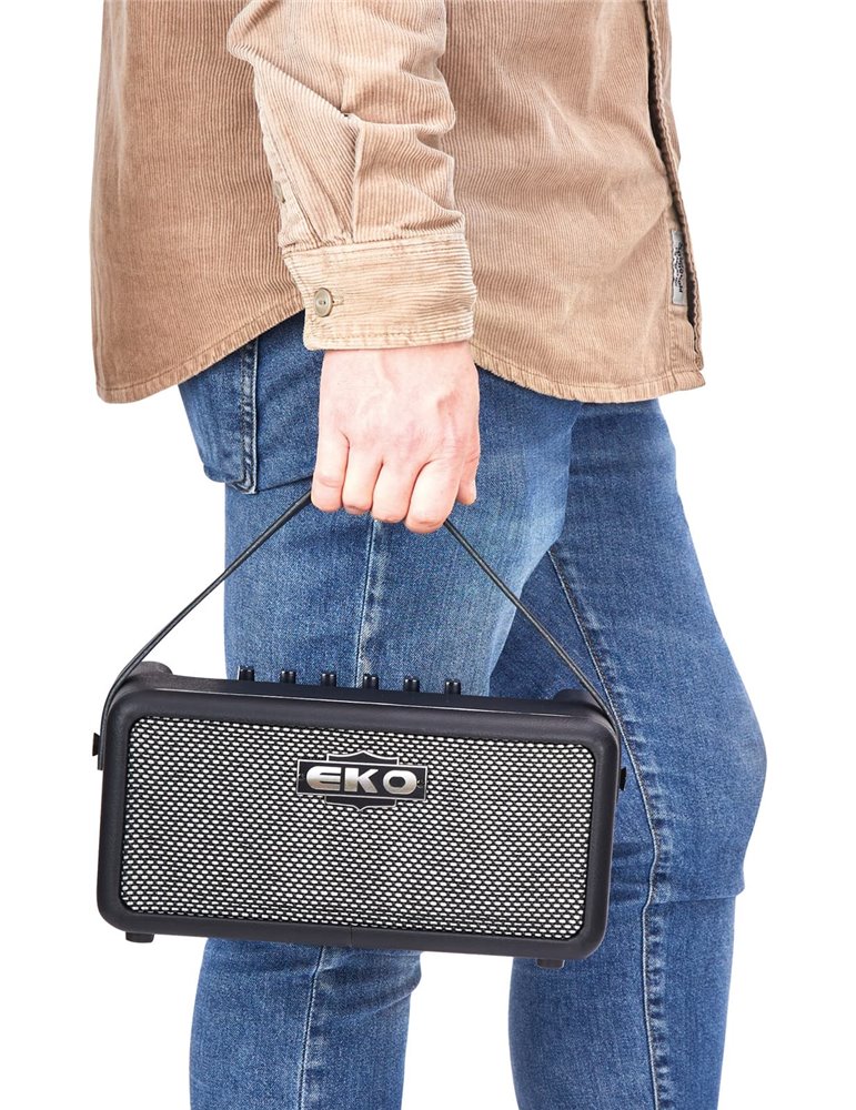 AMPLIFICADOR GUITARRA EKO PORTÁTIL BAIO BLUETOOTH/FX /INTERFACE 2 X 3" - 15W