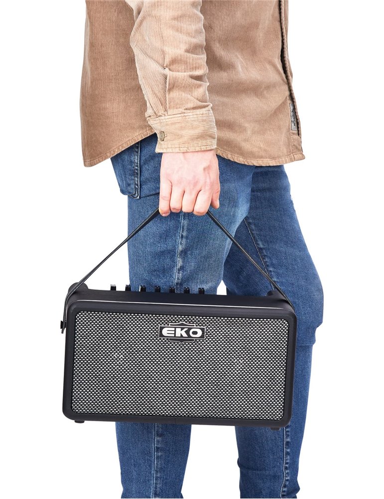 AMPLIFICADOR GUITARRA EKO PORTÁTIL BAIO BLUETOOTH/FX /INTERFACE/DRUM 2 X 5" - 25W