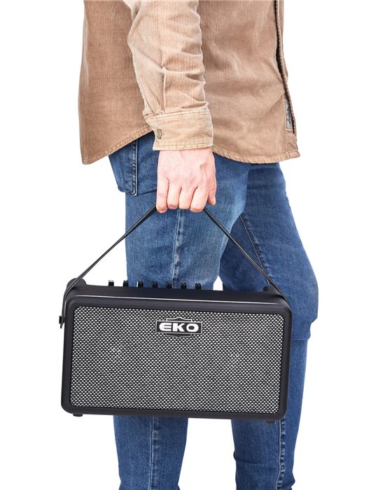 AMPLIFICADOR GUITARRA EKO PORTÁTIL BAIO BLUETOOTH/FX /INTERFACE/DRUM 2 X 5" - 25W