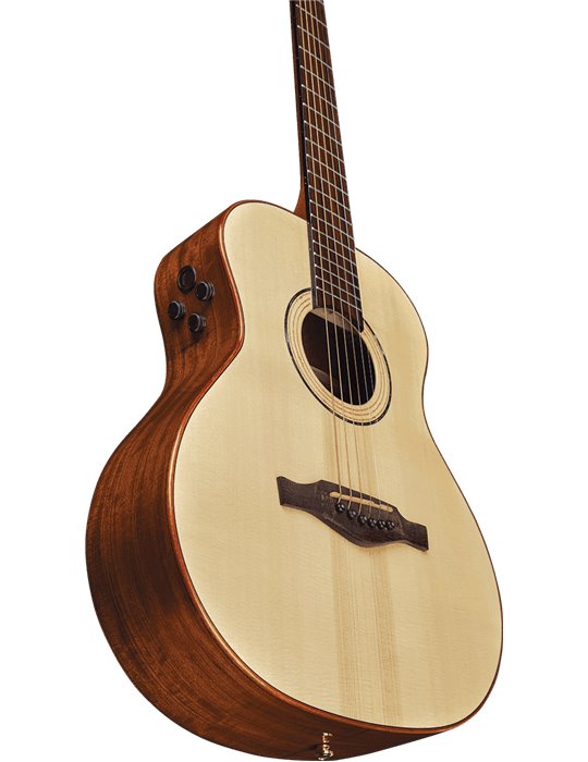 GUITARRA ACÚSTICA TRAVEL MARCOPOLO  A/E - Natural (con funda)