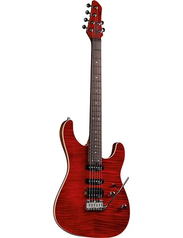 GUITARRA ELÉCTRICA EKO AIRE 800 MUSA - RED FLAMED 2