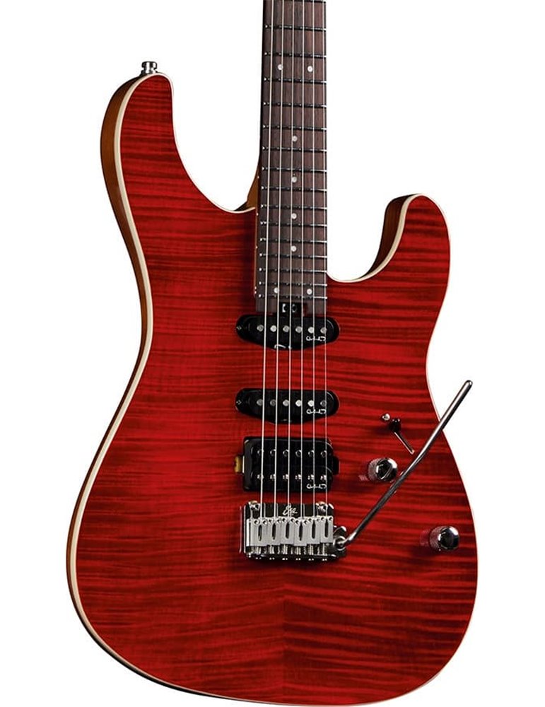 GUITARRA ELÉCTRICA EKO AIRE 800 MUSA - RED FLAMED