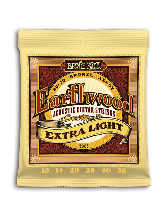 JUEGO ACÚSTICA EARTHWOOD 80/20 BRONZE EXTRA LIGHT 10-50