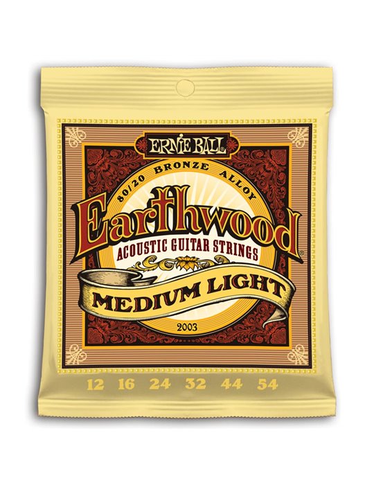 JUEGO ACÚSTICA EARTHWOOD 80/20 BRONZE MEDIUM LIGHT 12-54