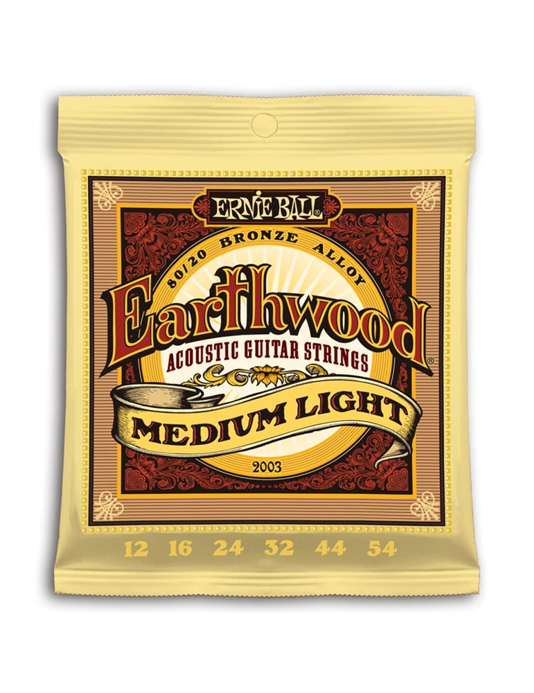 JUEGO ACÚSTICA EARTHWOOD 80/20 BRONZE MEDIUM LIGHT 12-54