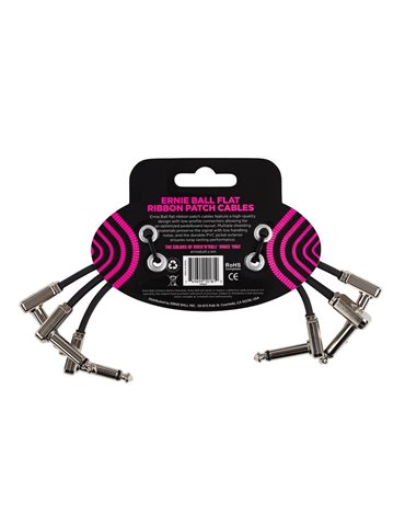 CABLE EB PACTH FLAT RIBBON 6? NEGRO - PACK 3 2