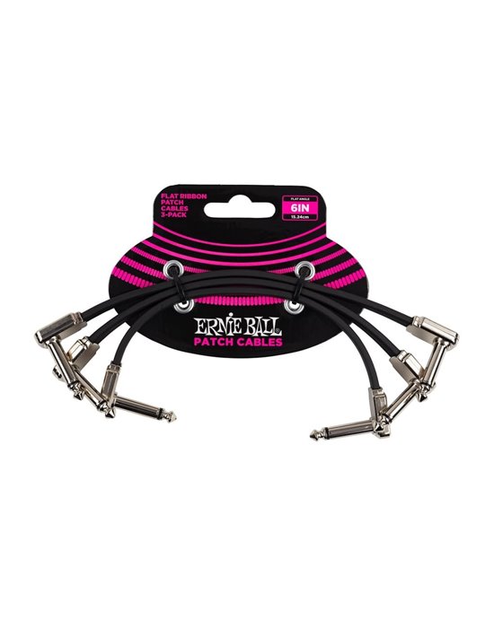 CABLE EB PACTH FLAT RIBBON 6? NEGRO - PACK 3