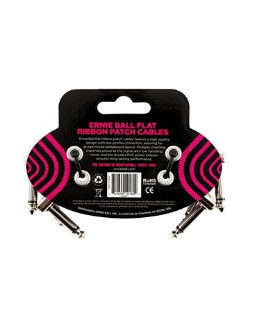 CABLE EB PATCH FLAT RIBBON 3? NEGRO -PACK 3