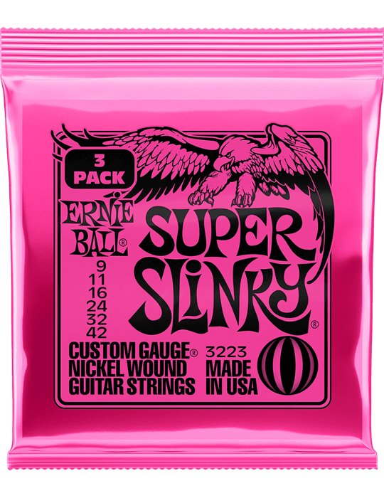 JUEGO ELÉCTRICA  SLINKY  PINK 9-42 TRIPACK (3)