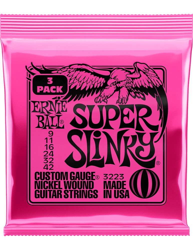JUEGO ELÉCTRICA  SLINKY  PINK 9-42 TRIPACK (3)