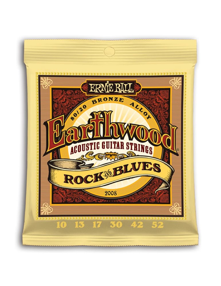 JUEGO ACÚSTICA EARTHWOOD 80/20 BRONZE ROCK & BLUES 10-52