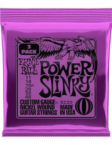 JUEGO ELÉCTRICA  SLINKY  PURPLE 11-48 TRIPACK (3)