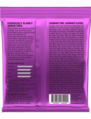 JUEGO ELÉCTRICA  SLINKY  PURPLE 11-48 TRIPACK (3) 2