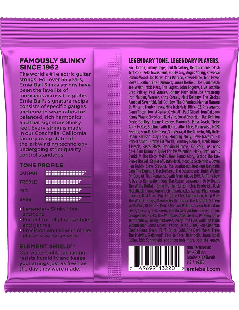 JUEGO ELÉCTRICA  SLINKY  PURPLE 11-48 TRIPACK (3)
