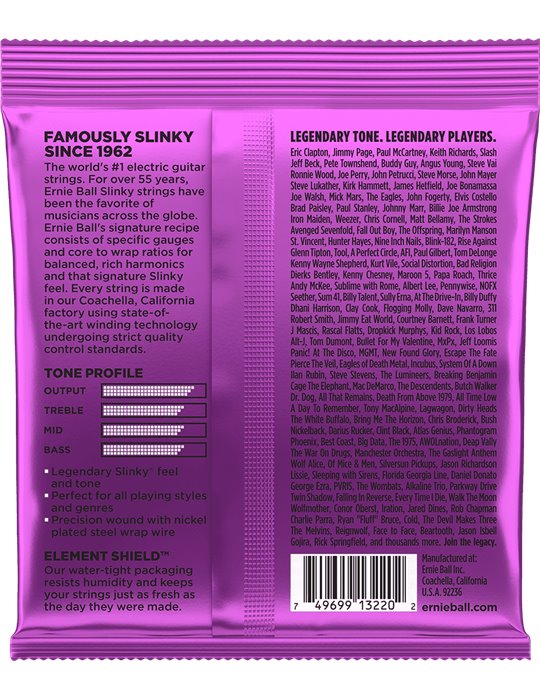 JUEGO ELÉCTRICA  SLINKY  PURPLE 11-48 TRIPACK (3)