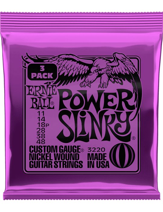 JUEGO ELÉCTRICA  SLINKY  PURPLE 11-48 TRIPACK (3)