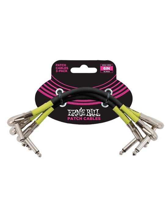 CABLE EB INTERLINK JACK-JACK Ángulo Plano Negro - 15,24 cm (PACK de 3)