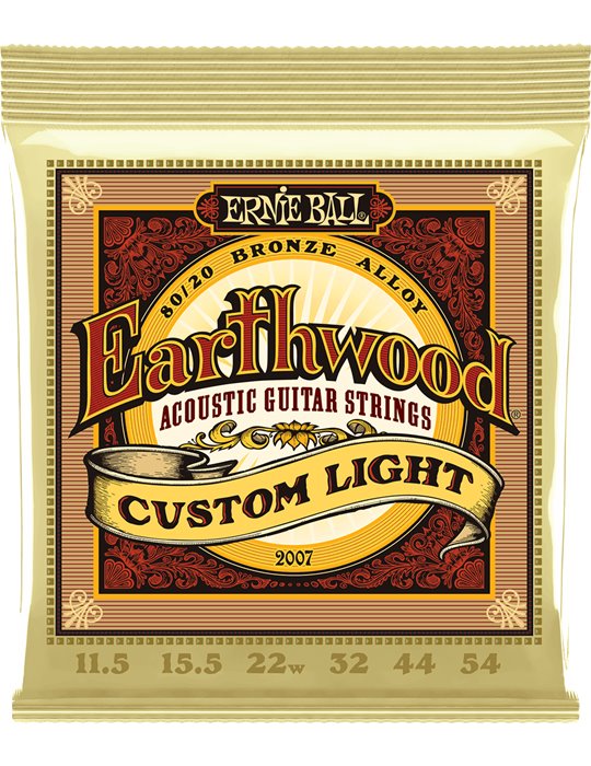 JUEGO ACÚSTICA EARTHWOOD 80/20 BRONZE LIGHT 11.5-54