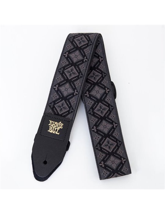 CORREA EB GUIT/ BAJO JACQUARD POLYPRO - "REGAL BLACK"