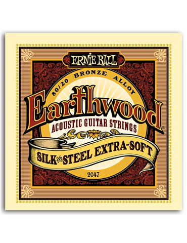 JUEGO ACÚSTICA EARTHWOOD 80/20 BRONZE SILKSTEEL XSOFT10-50 2