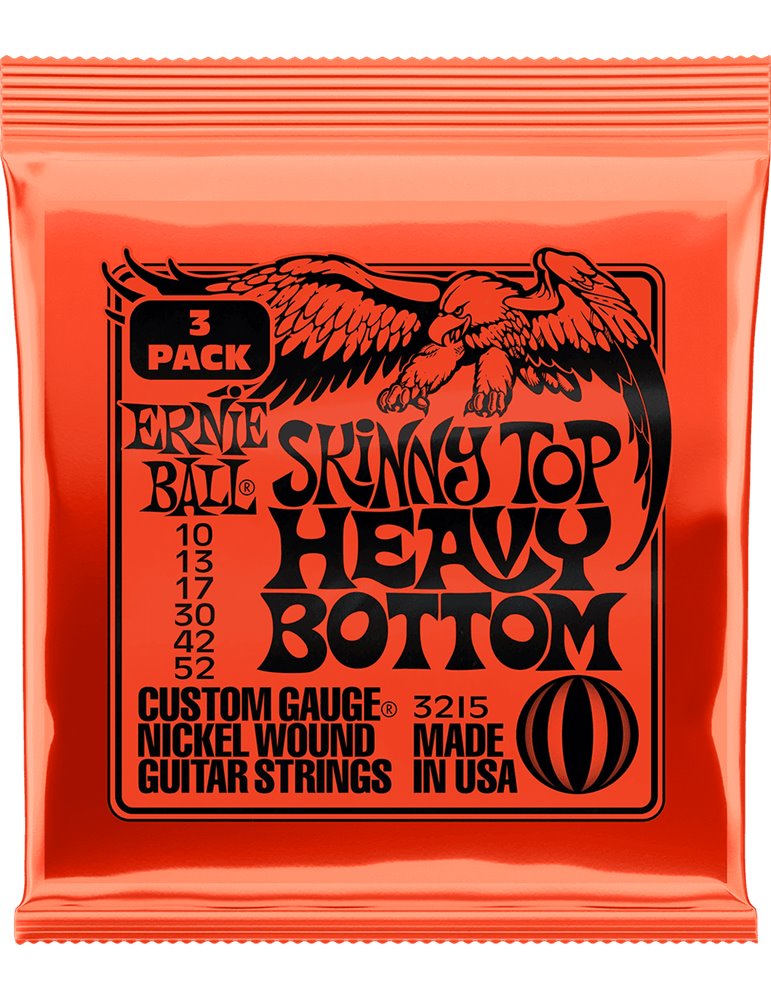 JUEGO ELÉCTRICA SLINKY TOP HEAVY BOTTOM 10-52 TRIPACK (3)
