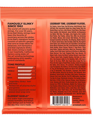 JUEGO ELÉCTRICA SLINKY TOP HEAVY BOTTOM 10-52 TRIPACK (3) 2