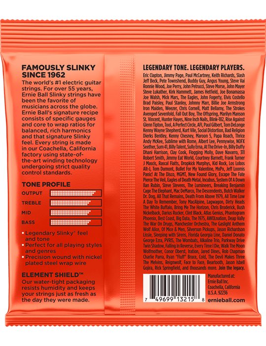 JUEGO ELÉCTRICA SLINKY TOP HEAVY BOTTOM 10-52 TRIPACK (3)