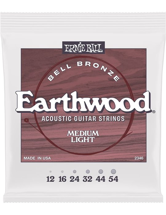 JUEGO ACÚSTICA EARTHWOOD BELL BRONZE MEDIUM LIGHT 12-54