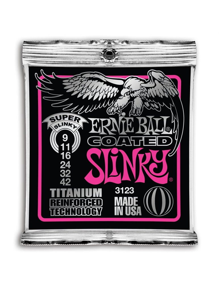 JUEGO ELÉCTRICA SLINKY COATED SUPER TITANIUM 9-42