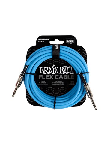 CABLE EB INSTRUMENTO FLEX JACK-JACK SS 6 m - Azul