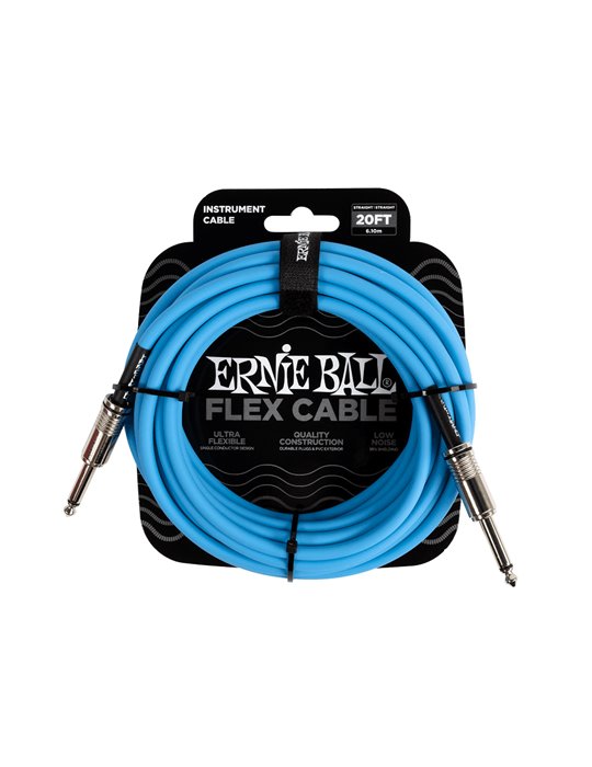 CABLE EB INSTRUMENTO FLEX JACK-JACK SS 6 m - Azul