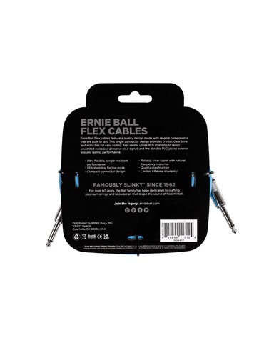 CABLE EB INSTRUMENTO FLEX JACK-JACK SS 6 m - Azul 2