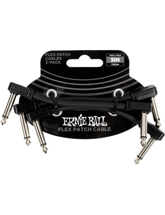 CABLE EB FLEX PATCH 3? NEGRO - PACK 3