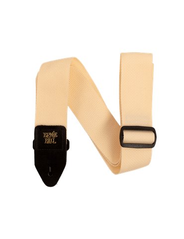 CORREA EB GUIT/ BAJO POLYPRO - CREMA & NEGRO