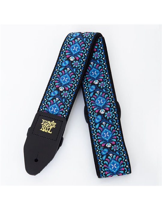 CORREA EB GUIT/ BAJO JACQUARD POLYPRO - "INDIGO ORCHID"