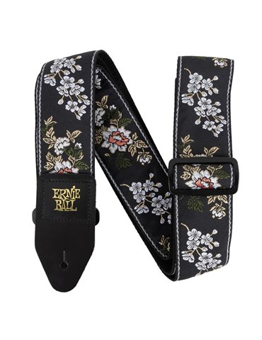 CORREA EB GUIT/ BAJO JACQUARD - WHITE BLOSSOM