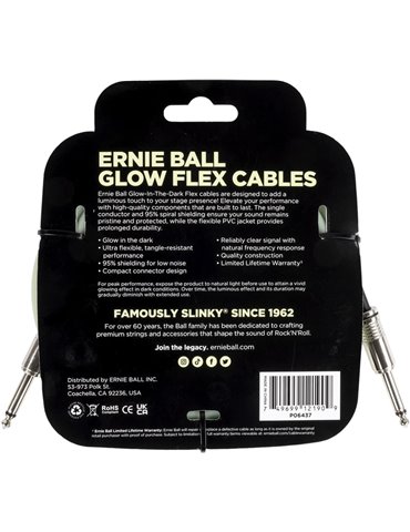 CABLE EB INSTRUMENTO FLEX JACK-JACK SS 6 m - Fosforescente 2