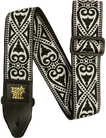 CORREA EB GUIT/ BAJO JACQUARD - BLACK HEART 
