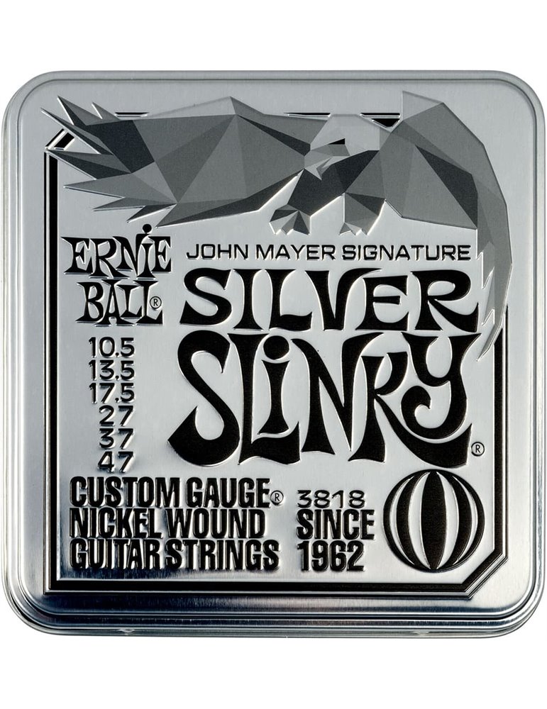 JUEGO ELÉCTRICA SLINKY SILVER JOHN MAYER SIGNATURE 10,5-47 - PACK 3