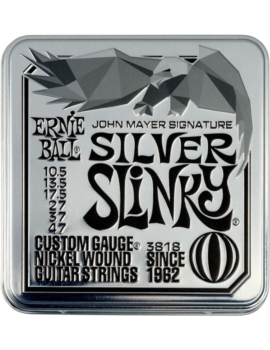 JUEGO ELÉCTRICA SLINKY SILVER JOHN MAYER SIGNATURE 10,5-47 - PACK 3